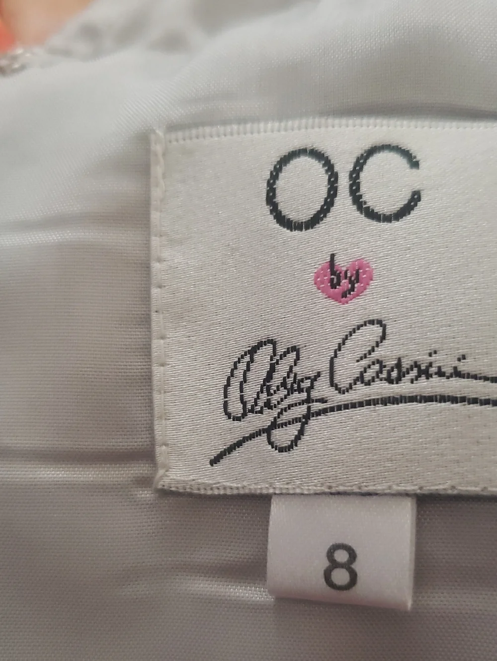 Oleg Cassini 8 Homecoming Wedding Guest Dress Silk Whimsical Watercolor Cocktail